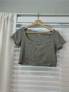Madewell striped crop top